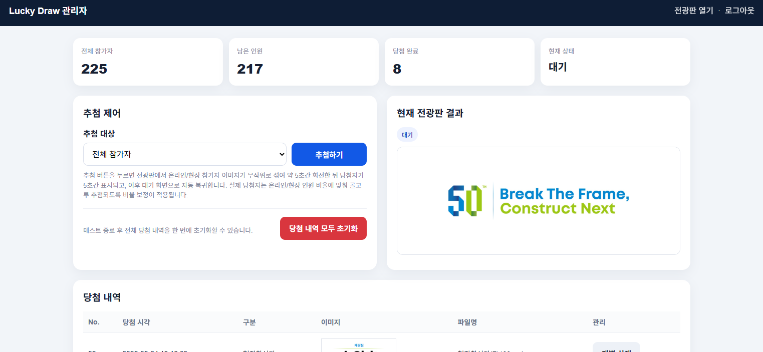 이수건설 창립 50주년 기념 행사
